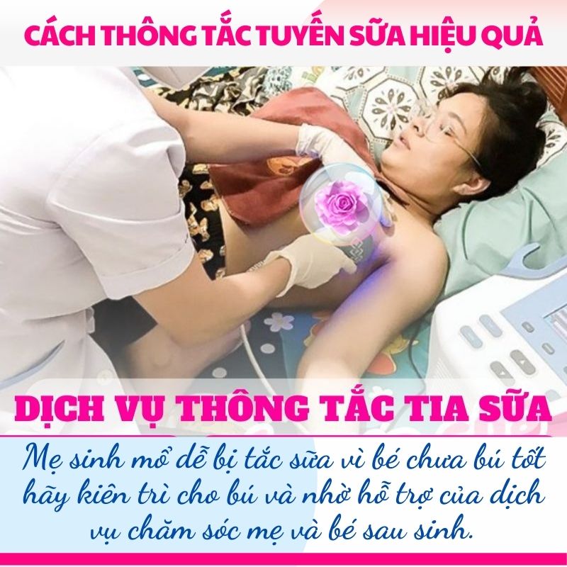 Mẹ sinh mổ dễ bị tắc sữa vì bé chưa bú tốt hãy kiên trì cho bú và nhờ hỗ trợ của dịch vụ chăm sóc mẹ và bé sau sinh.